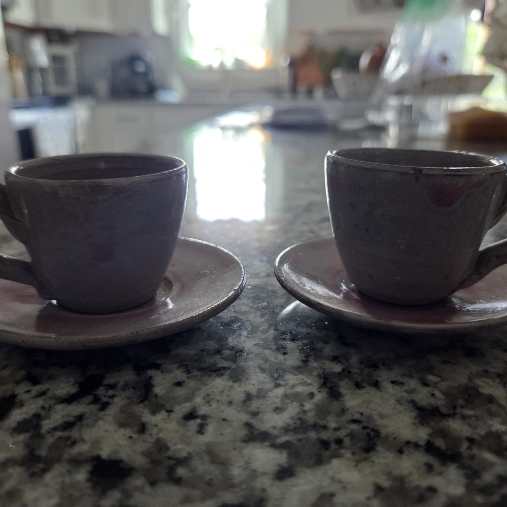 Espresso Cup and Saucer Set - Purple/maude/pinkish